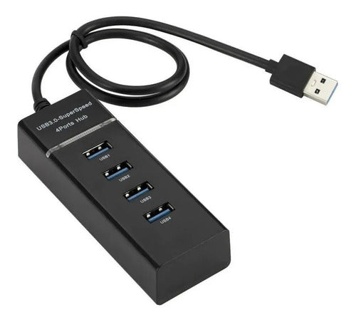 Hub Usb 3.0 4portas Multi Super Speed Regua Extensão Lt-h010