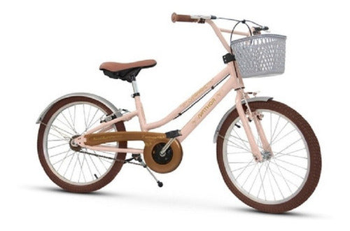 Bicicleta Infantil Nathor Antonella Teen Rosa Aro 20