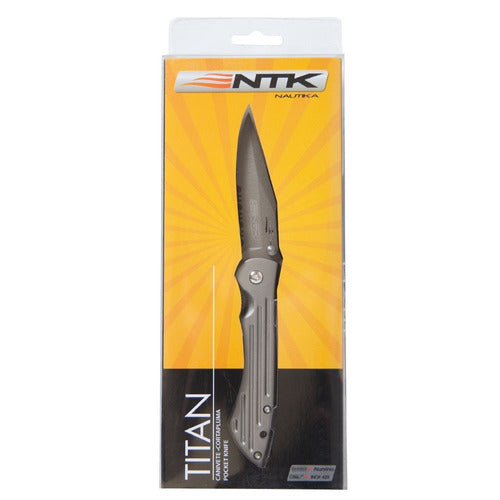 Canivete Ntk Titan Pesca Caça Trilha Camping Aventura Inox