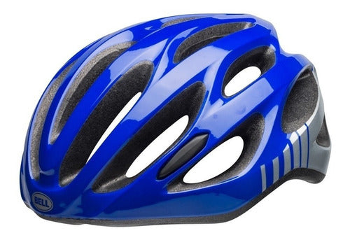 Capacete Ciclismo Bell Draft Azul E Prata U - 54-61cm