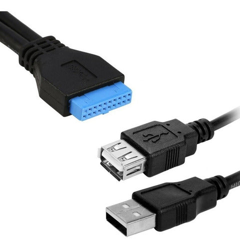 Cabo Hd Interno Adaptador Usb 3.0 Placa Mãe Pendrive Pc