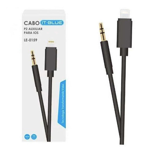 Cabo P2 Auxiliar Áudio Para iPhone Lightning 7 8 X 11 3.5mm