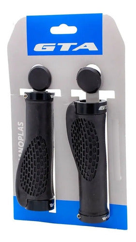 Manopla 130mm Comfort Borracha Tpr Preta Com Trava Preta