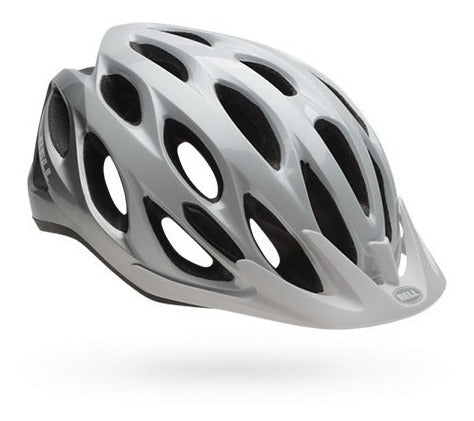 Capacete Ciclismo Bell Traverse Branco/prata Tamanho U