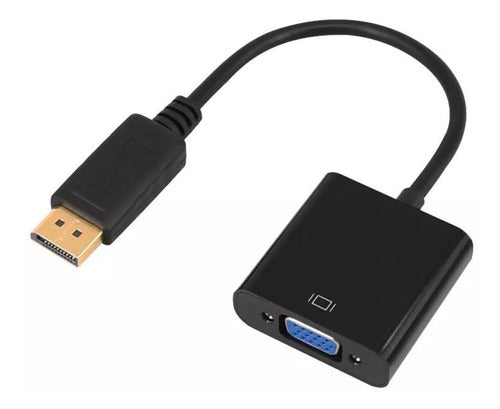 Cabo Adaptador Displayport Vga Conversor Vídeo Para Dell Hp