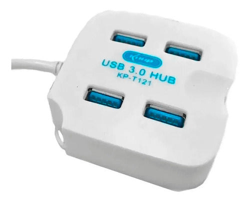 Hub Expansor Usb 4 Portas 3.0 E 2.0 Branco Knup Kp-t121/a