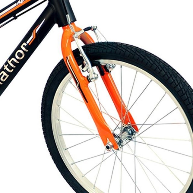 Bicicleta Infantil Aro 20 Masculina Preta e Laranja Nathor