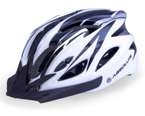 Capacete Absolute Nero Led Wt012 Branco E Preto M