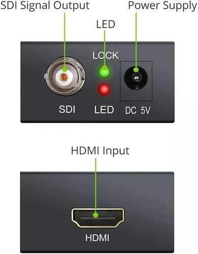 Adaptador Conversor De Hdmi V1.4 Para Sd-sdi, Hd-sdi 3g Sdi