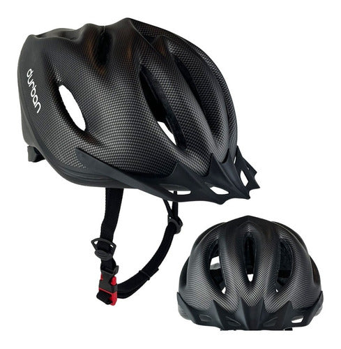 Capacete De Ciclismo Durban Estampa Em Carbono Bike Adulto