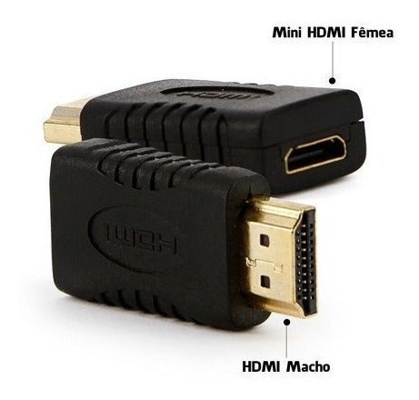 Adaptador Mini Hdmi Fêmea P/ Hdmi Macho