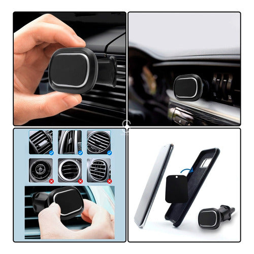 Suporte Bmg-22 Celular P/ Carro Fixo No Ar Condicionado Imã