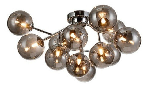 Lustre Plafon Pl7716-12.000 Volans 12 Lâmpadas Cromado E27