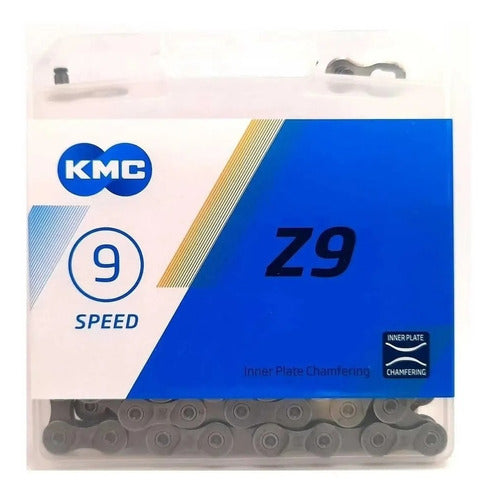 Corrente Kmc 9v Para Bicicleta X9.93 1/2x11/128 Prata