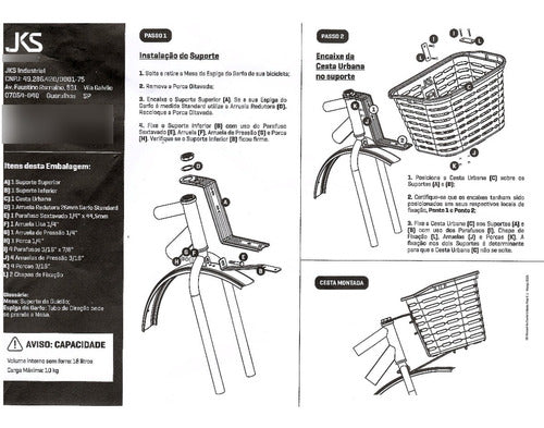 Cesta Preta Para Bicicleta 24/26 Bike Retrô