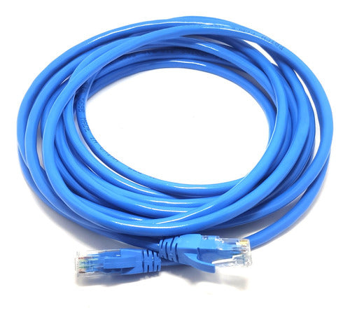 Cabo De Rede Azul Cat5 5 Metros Crimpado Rj45 Ethernet