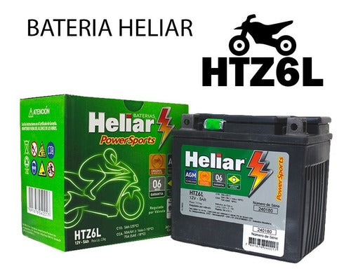 Bateria Original Honda Titan Mix 150 Fan 125 Heliar Htz6l