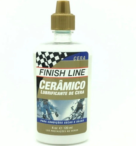 Óleo Lubrificante Corrente Finish Line Cerâmico A Cera 120ml