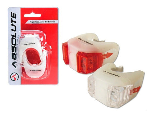 Kit Farol Branco Pisca Vermelho Absolute P/Bike Led Jy-267-6