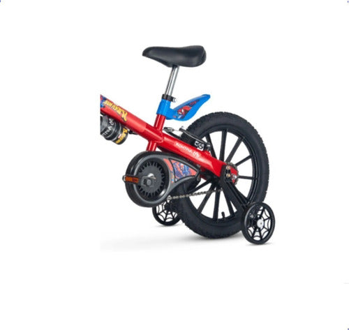 Bicicleta Infantil Aro 16 Com Rodinhas Spider Man Nathor