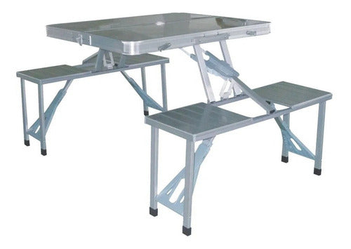 Mesa Konrad NTK portátil aluminio banco dobravel