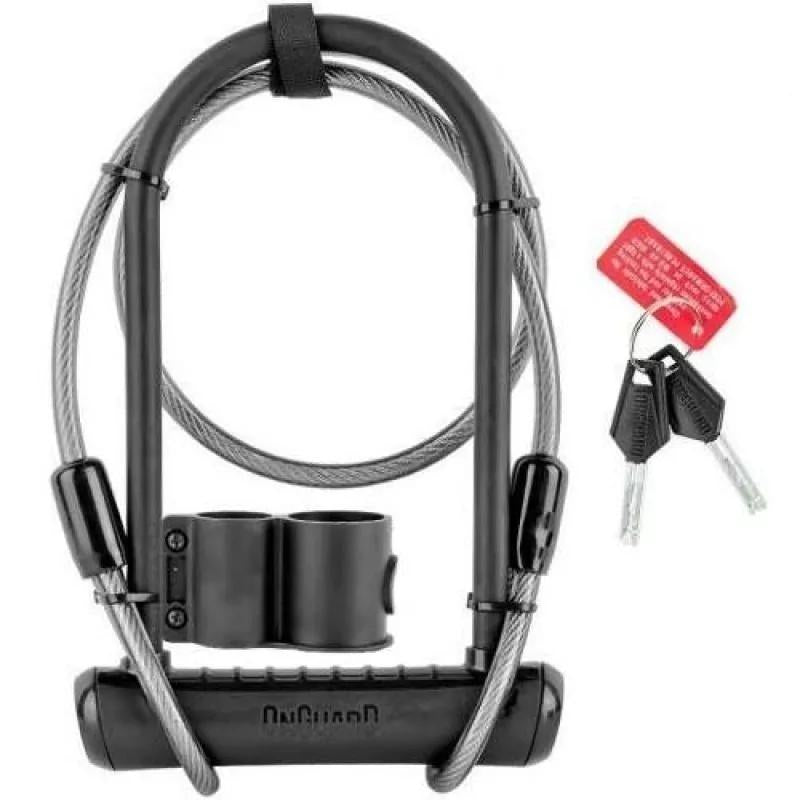 Cadeado U-lock com Cabo Onguard 8154 Super Reforçado com Chaves