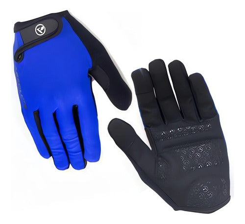 Luva Ciclismo Absolute Outfit Nero Mtb Speed Azul/preto