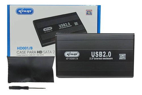 Case Hd Externo Notebook Sata 2.5 Usb 2.0 Gaveta Kp-hd001/b