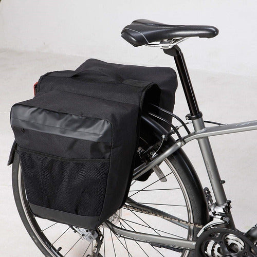 Bolsa Alforge Duplo Grande Bike Bagageiro Traseiro Skin 28l