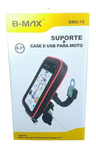 Case Impermeável Suporte Guidão De Bicicleta Moto Celular