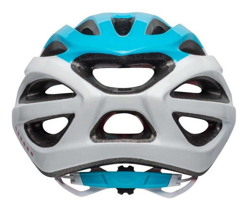 Capacete Ciclismo Feminino Bell Coast Azul/branco UW