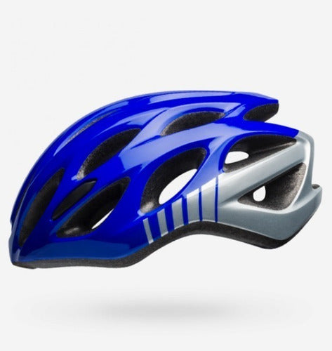 Capacete Ciclismo Bell Draft Azul E Prata U - 54-61cm