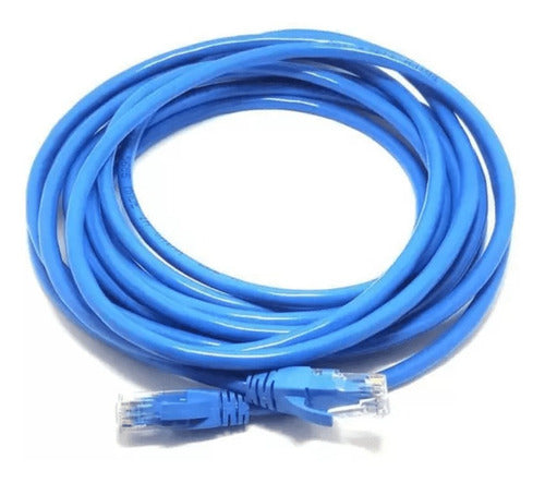 Cabo De Rede Patch Cord Flexível Rj45 Cat-6 2mt Azul Mcb-003