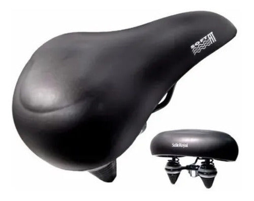 Selim Bike Macio Soft Fit Gel Selle Royal Itália 2 Molas