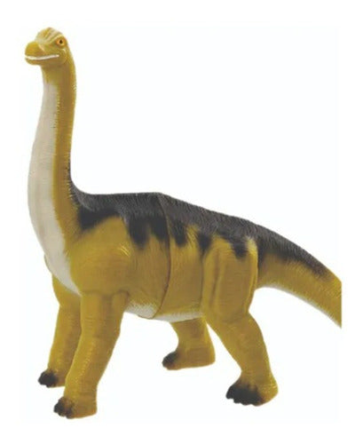 Brinquedo Dinossauro Braquiossauro 19cm Dino Amigo Borracha