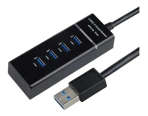 Hub Usb 3.0 4portas Multi Super Speed Regua Extensão Lt-h010