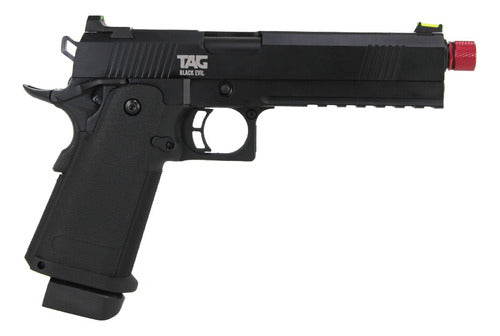 Pistola De Airsoft Tag Black Evil Hi Capa 5.1 Semiautomático