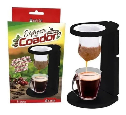 Cafeteira Mini Coador De Pano Café Individual Passador