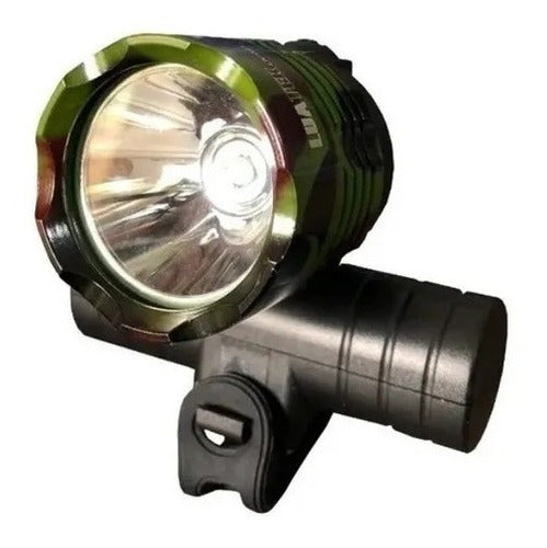 Lanterna Led Farol Multiuso Bicicleta 2 Em 1 Recarregavel