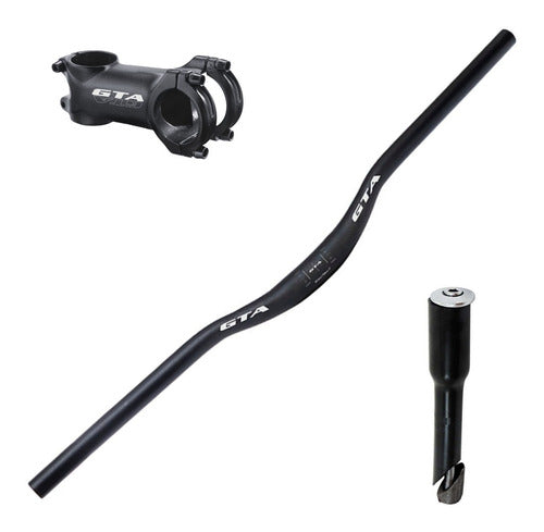 Guidão Alumínio Mesa 31.8mm Kit Bicicleta Adaptador 21.1mm