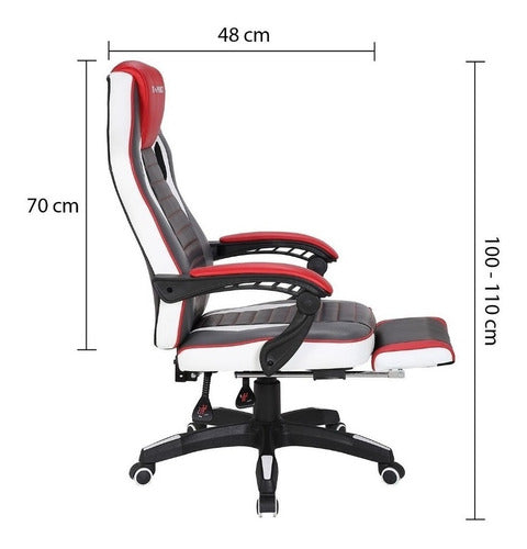 Cadeira Gamer Reclinável Base Giratória Nylon Sports