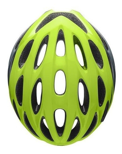 Capacete Ciclismo Bike Bell Draft Verde Neon E Cinza Chumbo