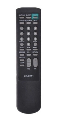 Controle Remoto Compativel Tv Le-7251