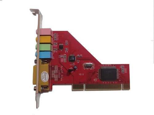 Placa De Som Pci 4 Canais 32 Bits Game Lotus Lt-p256