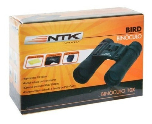 Binóculo Emborrachado Bird 10x25mm Camping Aproxima 10x