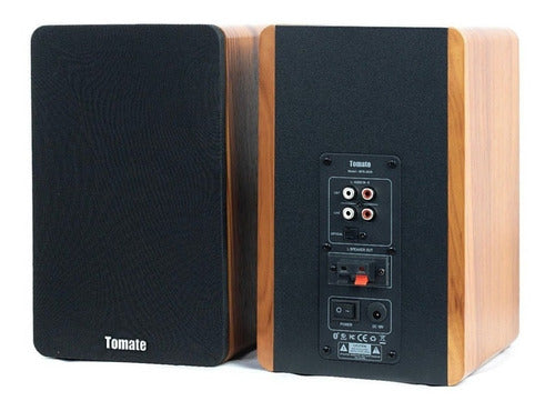 Caixa Som Alto-falante Tomate Com Bluetooth Madeira Mts-2026