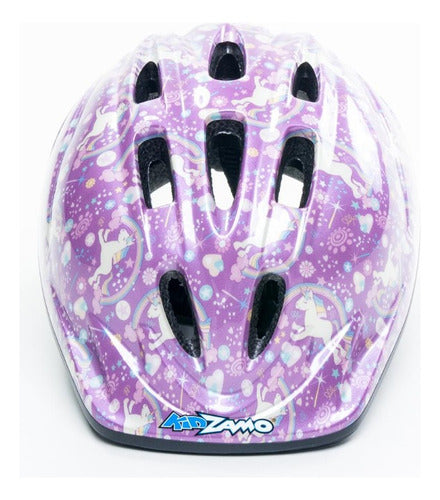 Capacete Pra Bike Infantil Unicórnio Kidzamo C/ Regulagem P