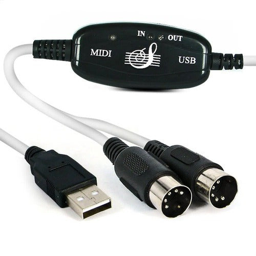 Cabo Adaptador Midi Usb 2.0 Para Teclado Musical Lt-m113