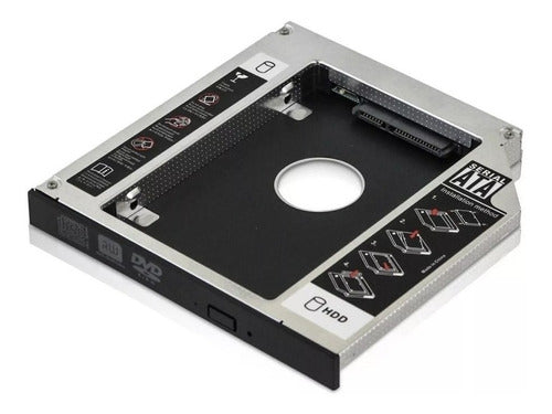 Case Adaptador Caddy 12.7mm Dvd Hd Ou Ssd 2.5 Sata Kp-hd009