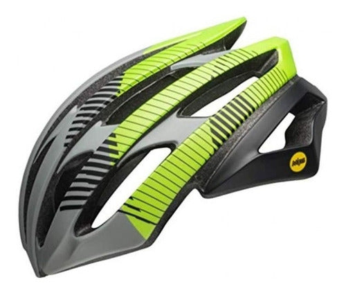 Capacete Ciclismo Bell Stratus Mips Cinza/Preto/Verde - M